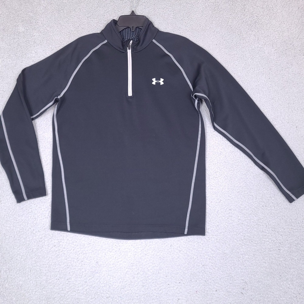 Under Armour ColdGear Infrared Fitted‎ Pullover Mens Large Black 1/4 Zip